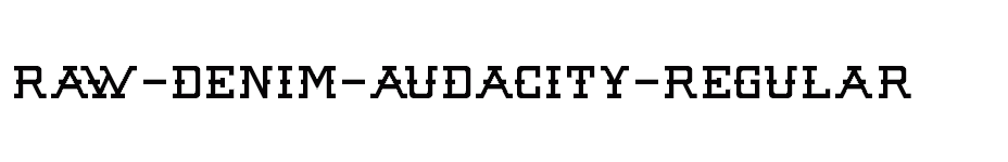 font Raw-Denim-Audacity-Regular download