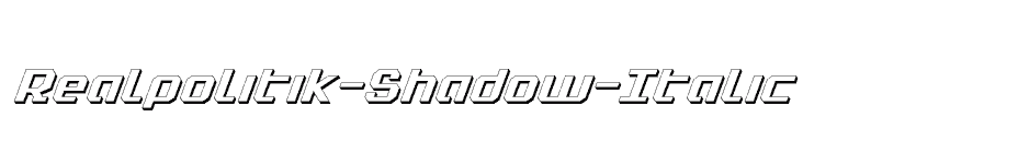 font Realpolitik-Shadow-Italic download