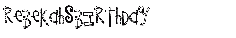 font Rebekahs-Birthday download