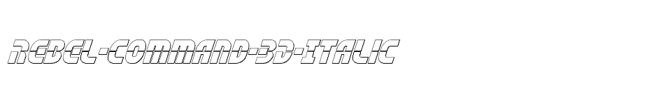 font Rebel-Command-3D-Italic download