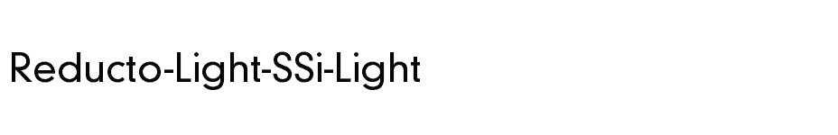 font Reducto-Light-SSi-Light download