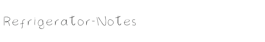 font Refrigerator-Notes download