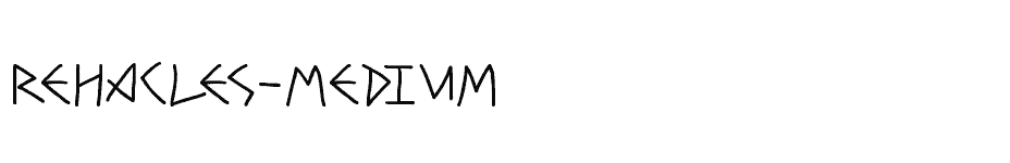font Rehacles-Medium download