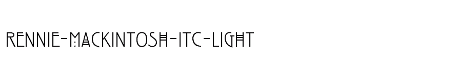 font Rennie-Mackintosh-ITC-Light download