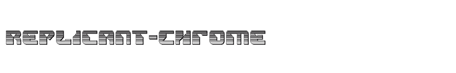 font Replicant-Chrome download