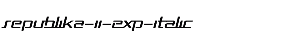 font Republika-II-Exp-Italic download