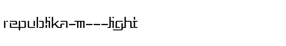 font Republika-III---Light download