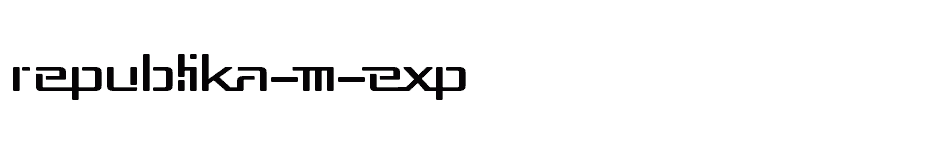 font Republika-III-Exp download