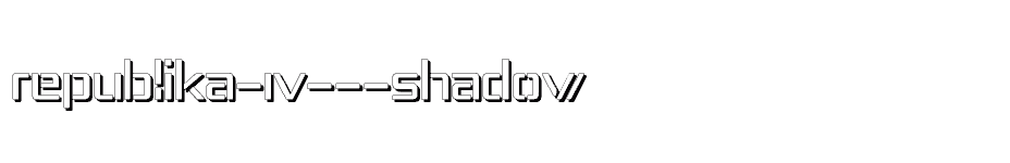 font Republika-IV---Shadow download