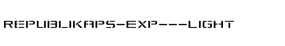 font Republikaps-Exp---Light download