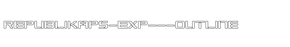 font Republikaps-Exp---Outline download