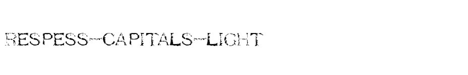 font Respess-Capitals-Light download