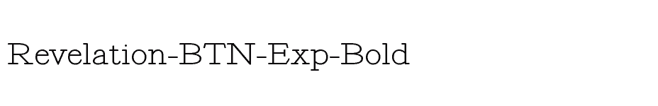font Revelation-BTN-Exp-Bold download