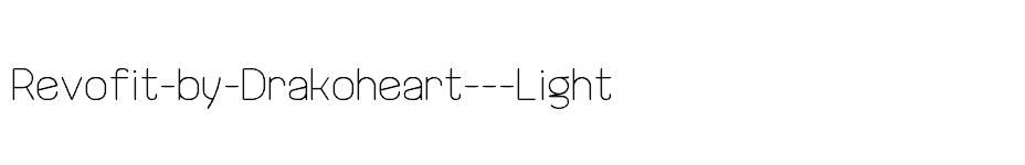 font Revofit-by-Drakoheart---Light download