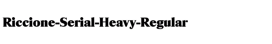 font Riccione-Serial-Heavy-Regular download