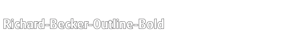 font Richard-Becker-Outline-Bold download