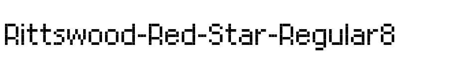 font Rittswood-Red-Star-Regular8 download