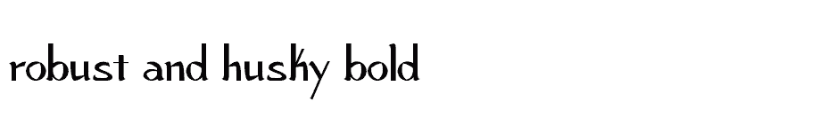 font Robust-and-Husky-Bold download