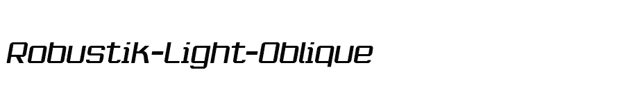 font Robustik-Light-Oblique download