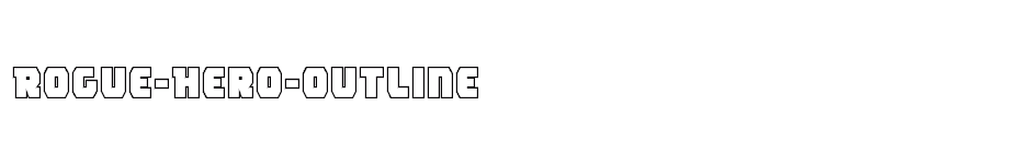 font Rogue-Hero-Outline download