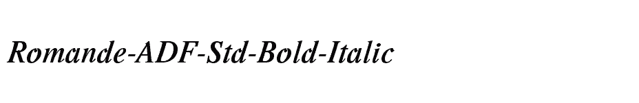 font Romande-ADF-Std-Bold-Italic download