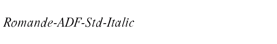 font Romande-ADF-Std-Italic download