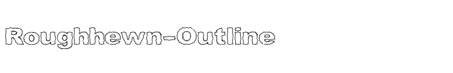 font Roughhewn-Outline download