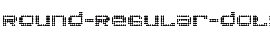 font Round-Regular-Dots download