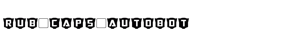 font Rub-Caps-Autobot download