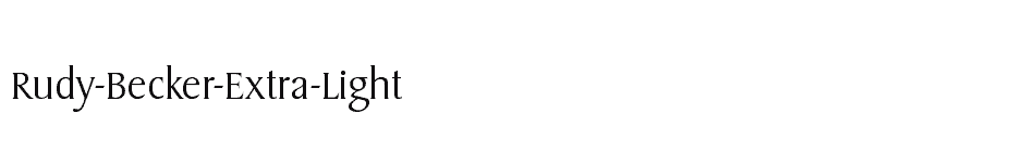font Rudy-Becker-Extra-Light download