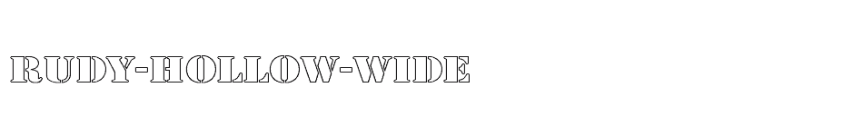 font Rudy-Hollow-Wide download