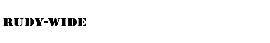 font Rudy-Wide download