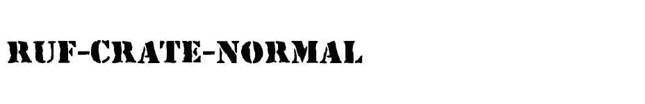font Ruf-Crate-Normal download