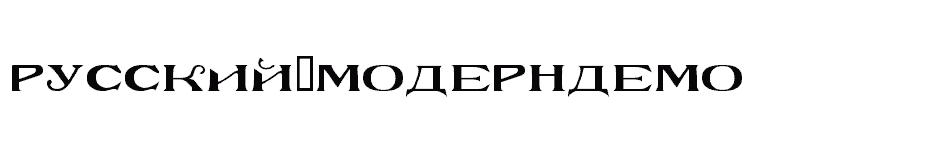 font Russkij-ModernDemo download