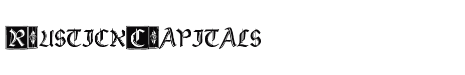 font RustickCapitals download