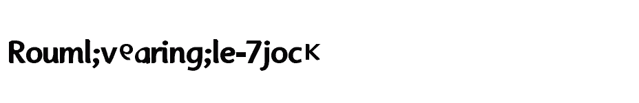 font Rövpåle-Tjock download