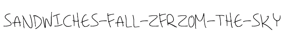 font SANDWICHES-FALL-ZFRZOM-THE-SKY download