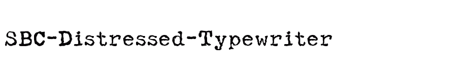 font SBC-Distressed-Typewriter download