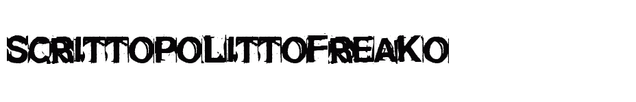 font SCRITTOPOLITTOFREAKO download