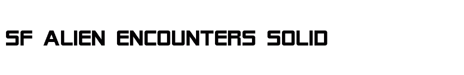 font SF-Alien-Encounters-Solid download