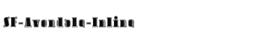 font SF-Avondale-Inline download