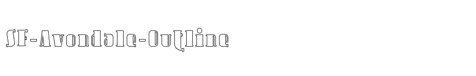 font SF-Avondale-Outline download