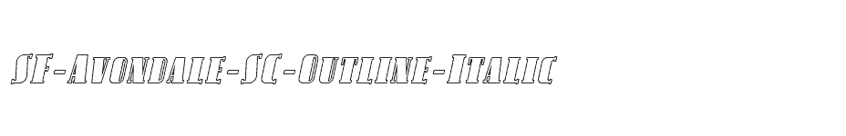 font SF-Avondale-SC-Outline-Italic download