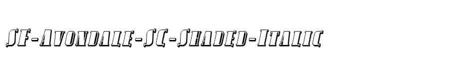 font SF-Avondale-SC-Shaded-Italic download