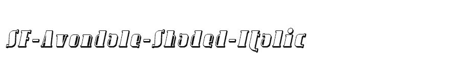 font SF-Avondale-Shaded-Italic download