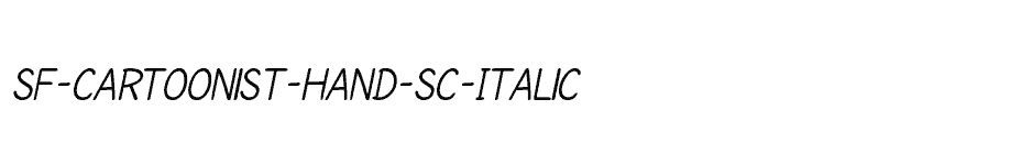 font SF-Cartoonist-Hand-SC-Italic download