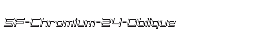 font SF-Chromium-24-Oblique download