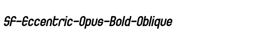 font SF-Eccentric-Opus-Bold-Oblique download