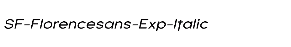 font SF-Florencesans-Exp-Italic download