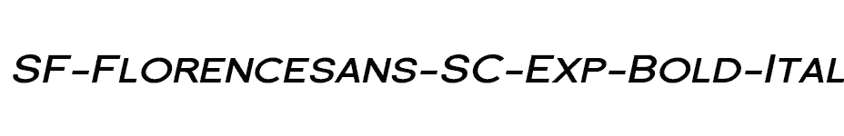 font SF-Florencesans-SC-Exp-Bold-Italic download
